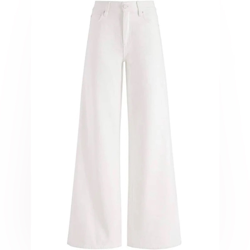 alice and olivia wide leg cream white jeans NWT